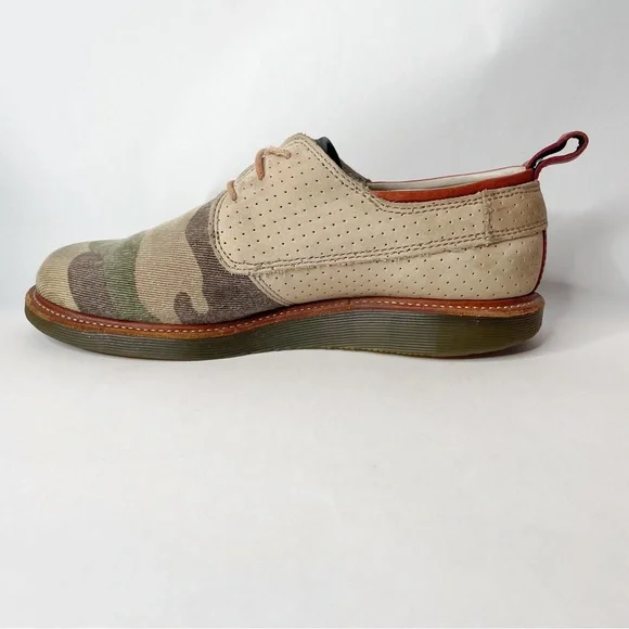 Dr Martens x Ronnie Fieg Camo Twill and Leather Oxford Eldridge Shoe Size 9 - Picture 5 of 11